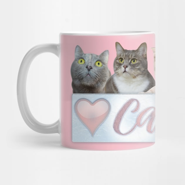 Love cats, cute kitty design by kamdesigns